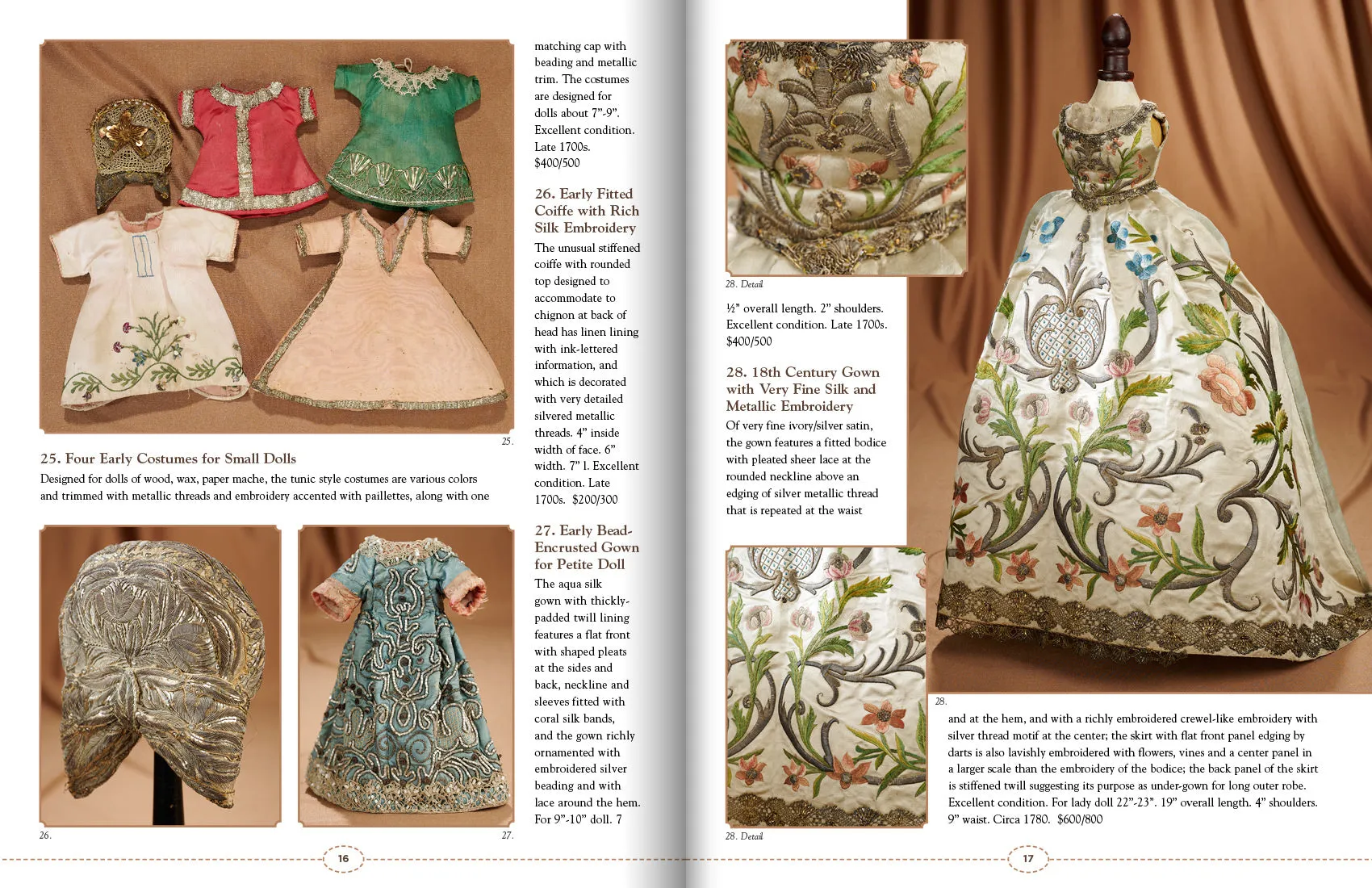 "Worn Well: Antique Doll Costumes, 1825-1925" Auction Catalog