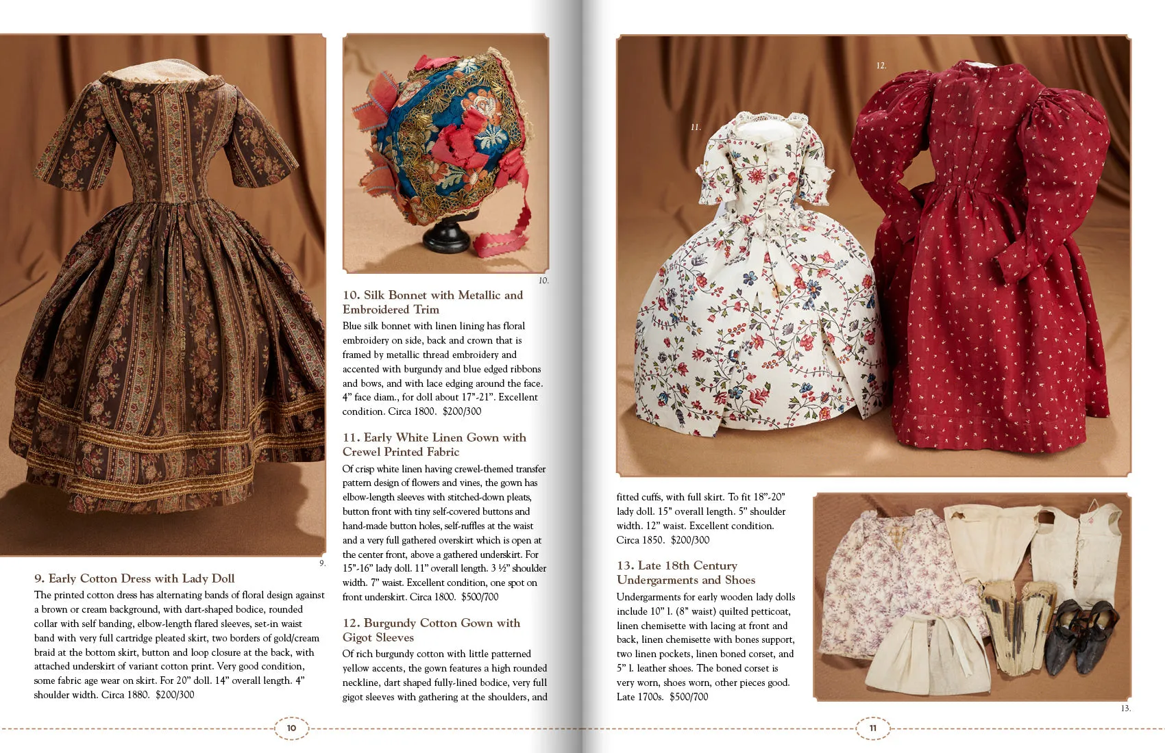 "Worn Well: Antique Doll Costumes, 1825-1925" Auction Catalog