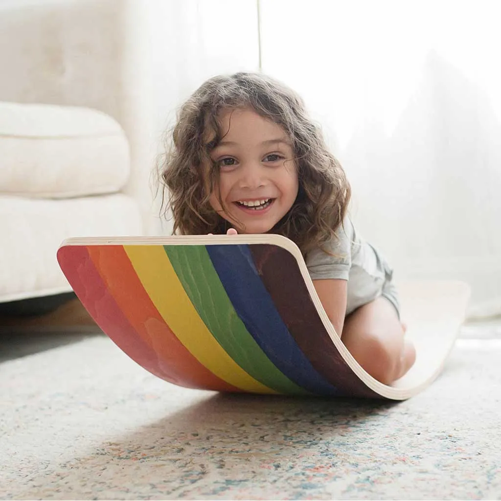 Rainbow Wobble Board