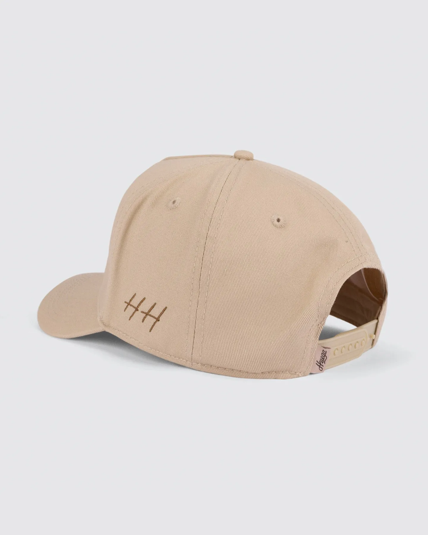 Retro Script | Khaki & Brown Hat