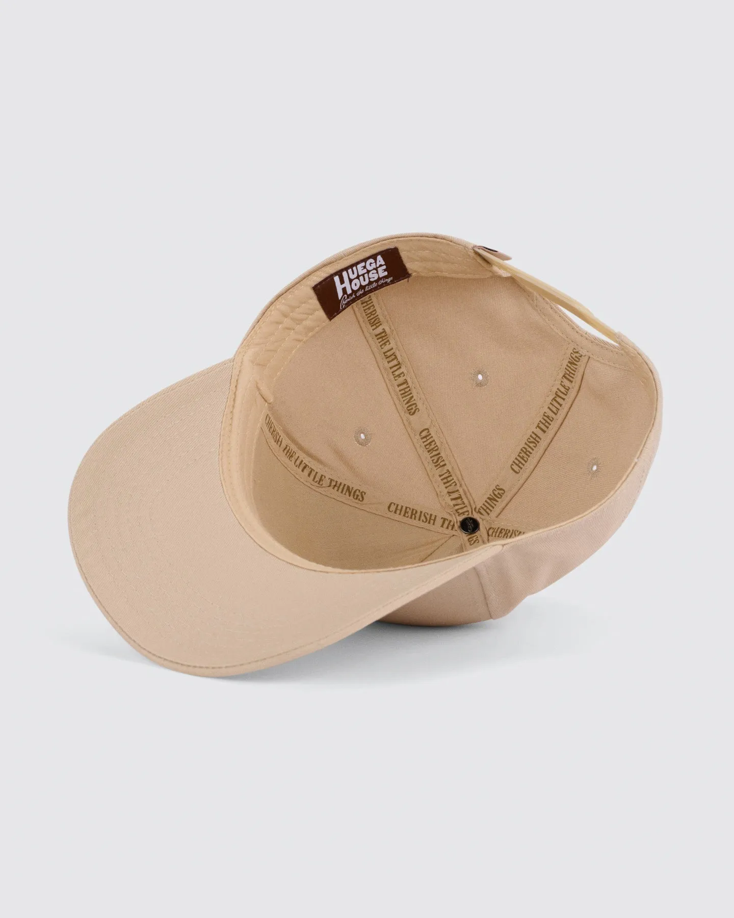 Retro Script | Khaki & Brown Hat