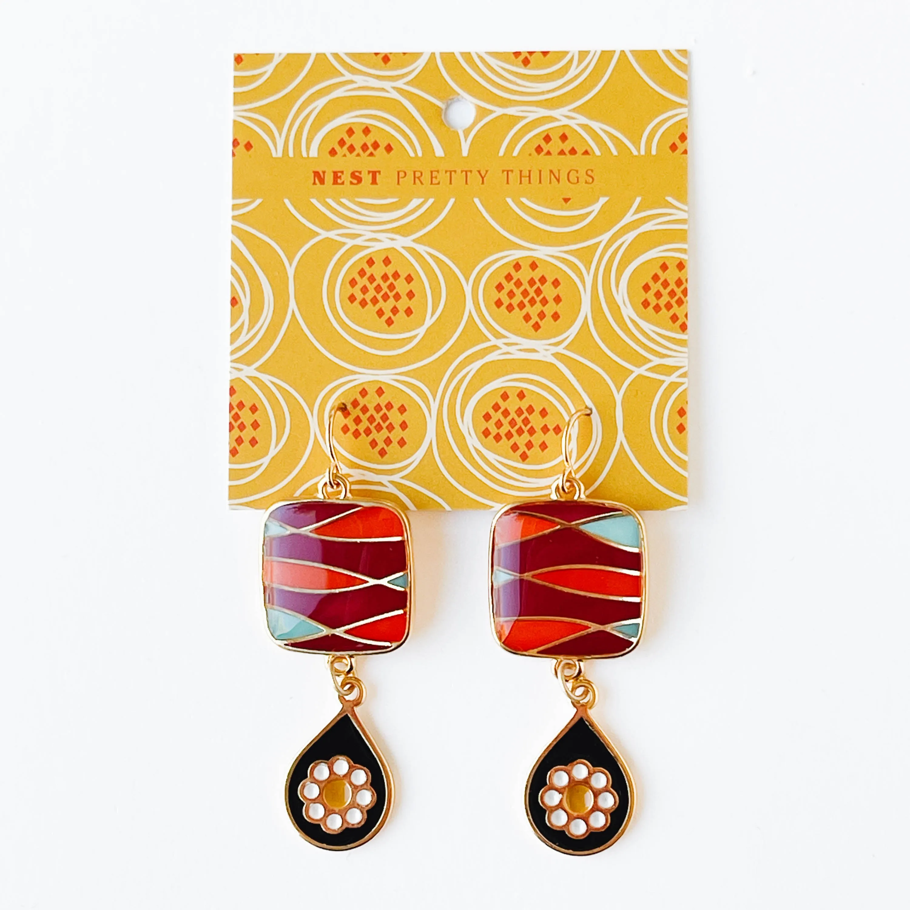 Retro Style Statement Earrings