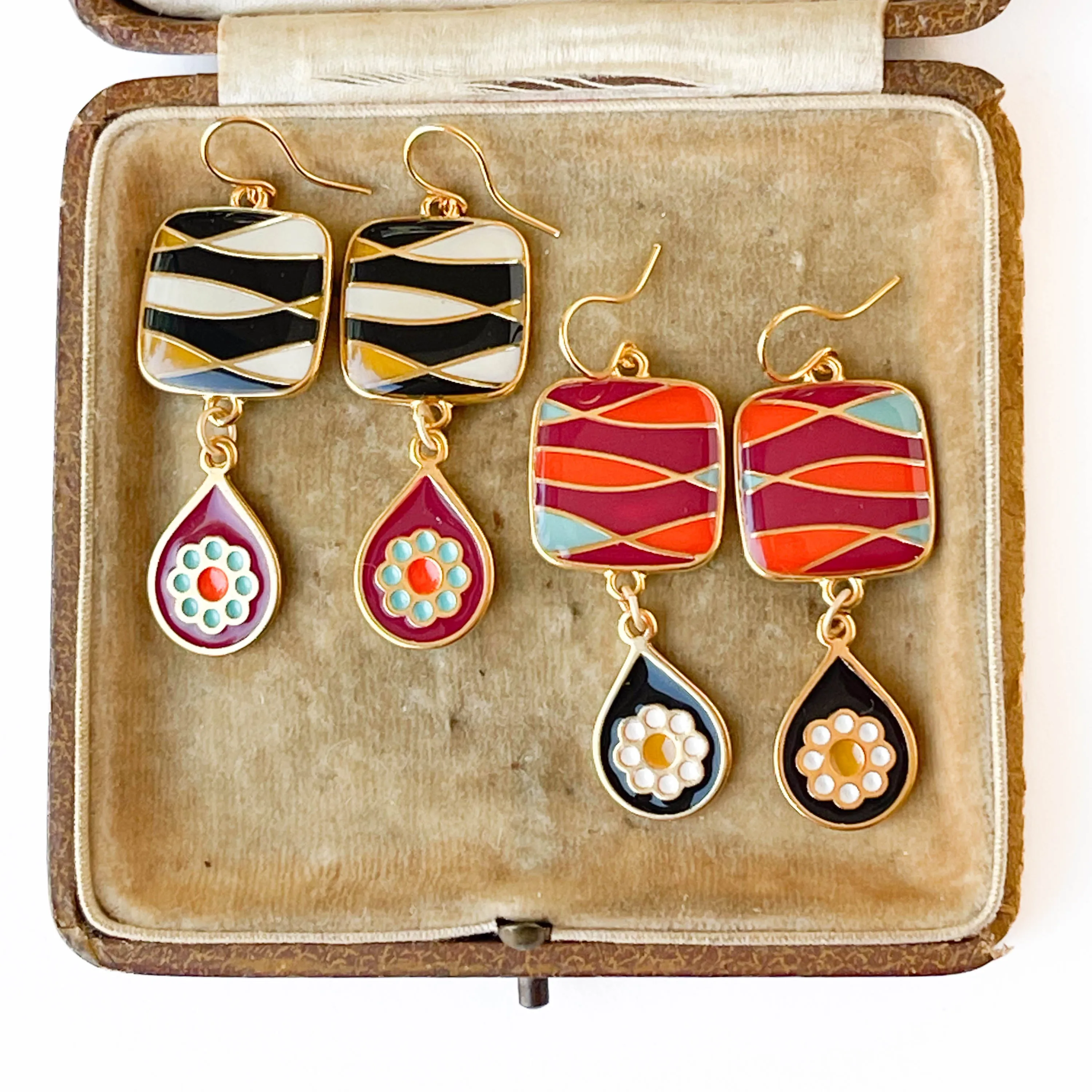 Retro Style Statement Earrings