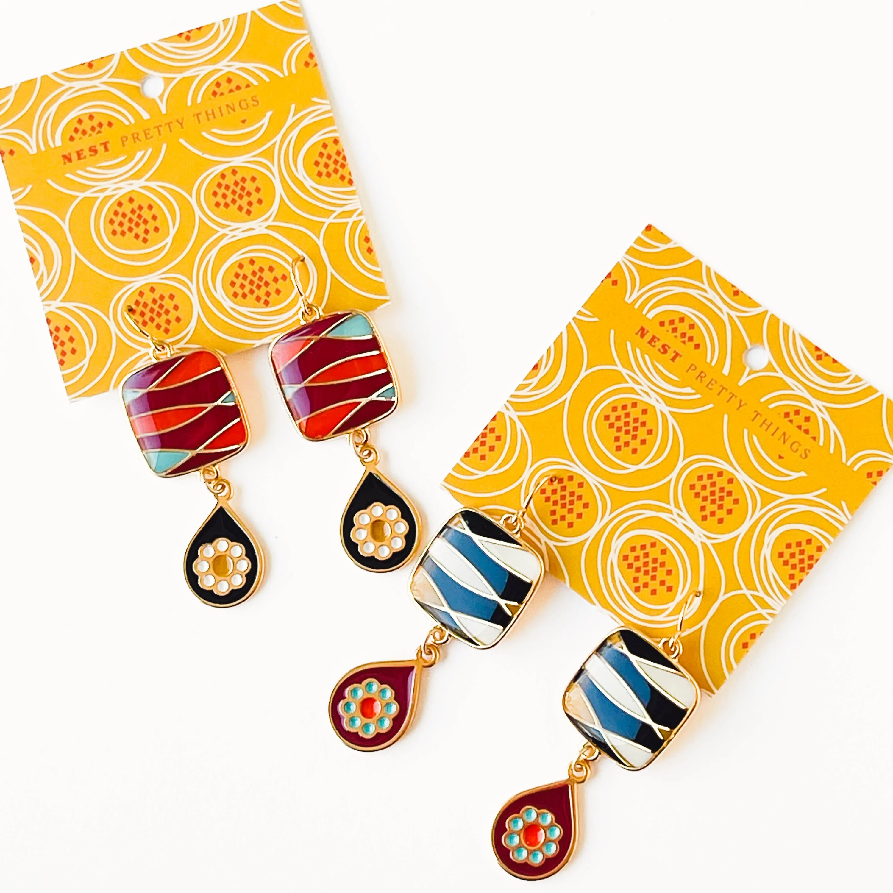 Retro Style Statement Earrings