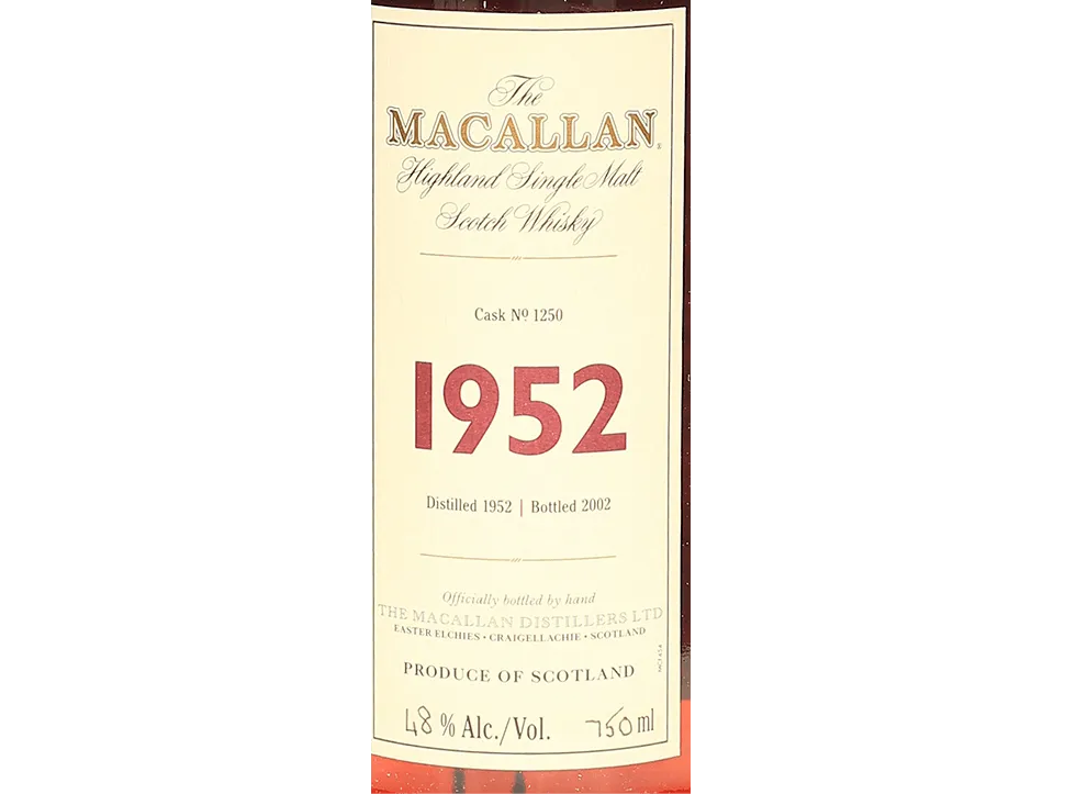 The Macallan Fine & Rare 49 Years 1952 Cask 1250