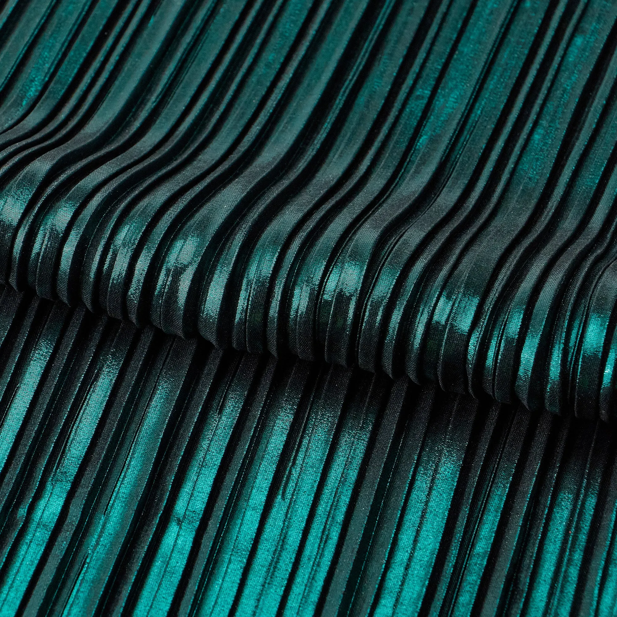 Titanium Pleated Polyester Fabric | Blue Moon Fabrics