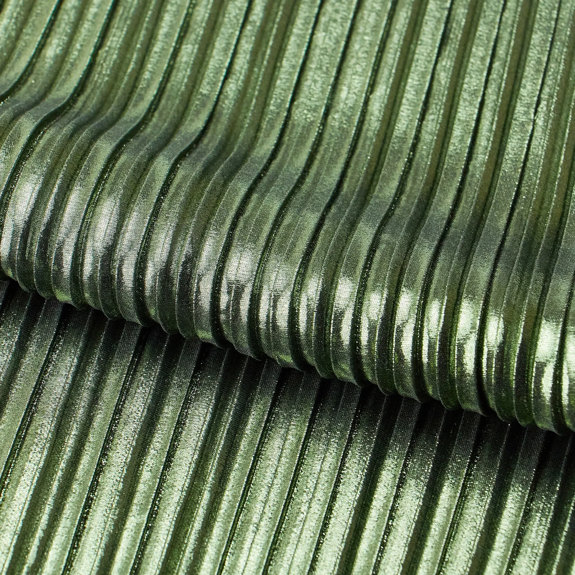 Titanium Pleated Polyester Fabric | Blue Moon Fabrics