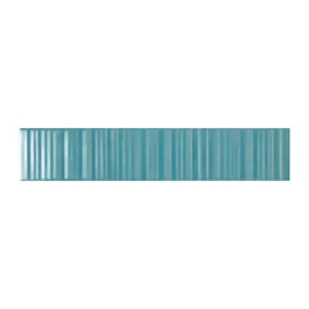 Vibrant Aqua Glossy, 2" x 9" - Porcelain Tile