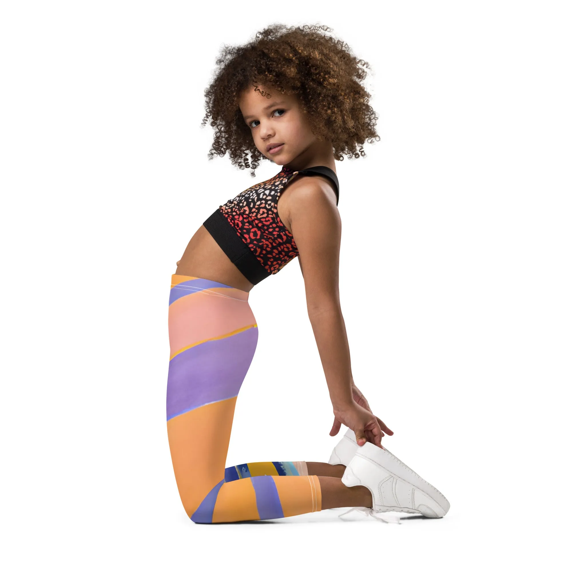 Vibrant Rainbow Kids Leggings - Perfect for Energetic Little Explorers