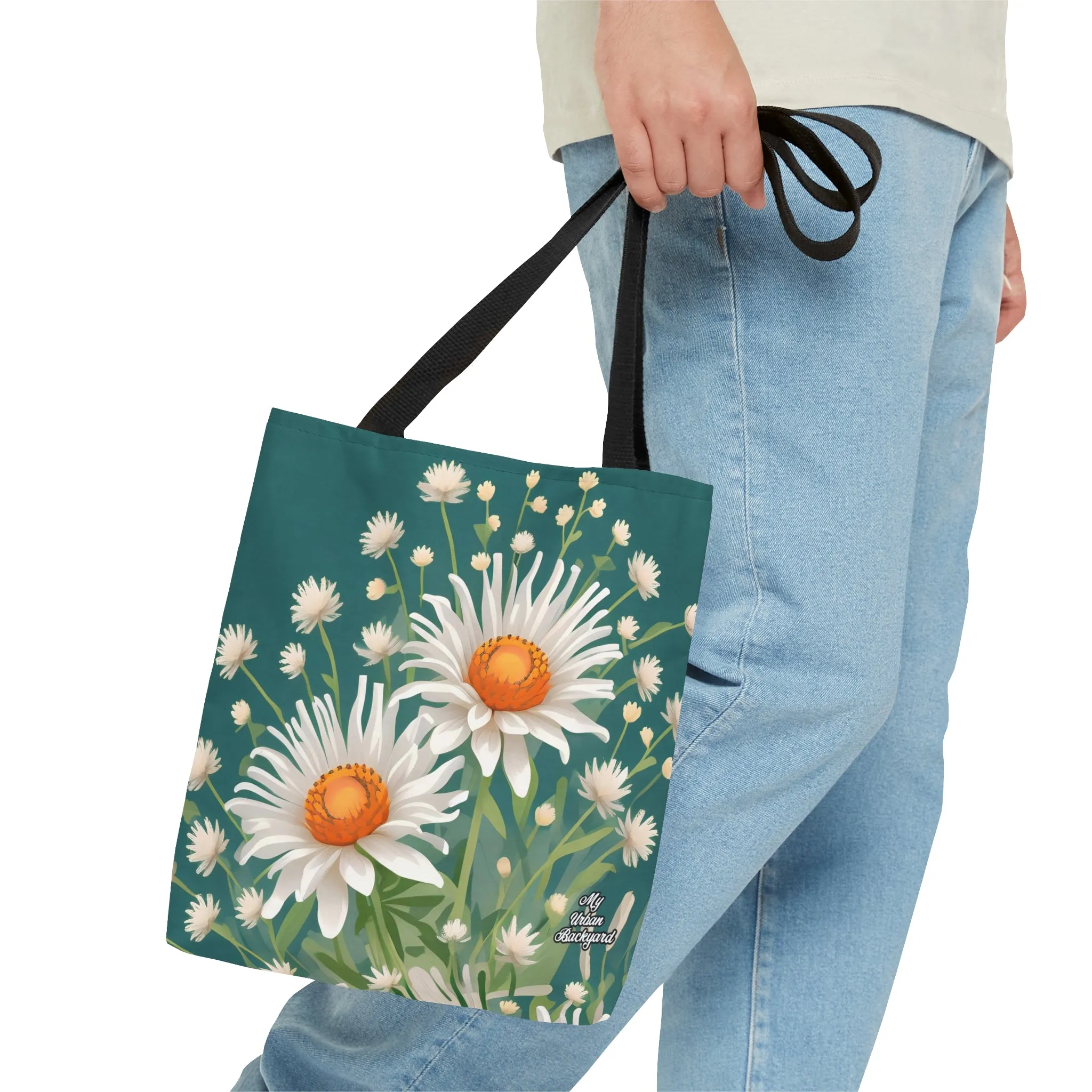 White Flowers, Tote Bag for Everyday Use - Durable and Functional